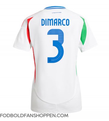 Italien Federico Dimarco #3 Udebanetrøje Dame EM 2024 Kortærmet